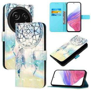 For Sharp Aquos R9 Pro SH-54E 3D Painting Horizontal Flip Leather Phone Case(Dream Wind Chimes)