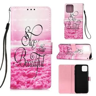 For iPhone 12 mini 3D Painting Horizontal Flip Leather Case with Holder & Card Slot & Wallet & Lanyard(Beautiful)