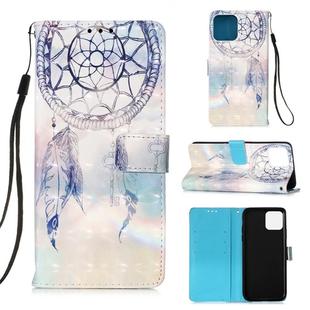 For iPhone 12 mini 3D Painting Horizontal Flip Leather Case with Holder & Card Slot & Wallet & Lanyard(Fantasy Wind Chimes)