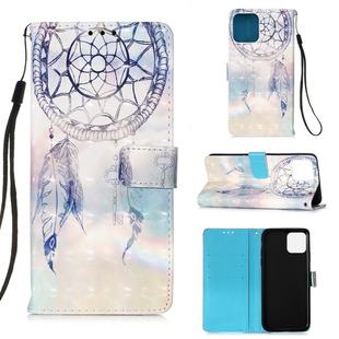 For iPhone 12 Pro Max 3D Painting Horizontal Flip Leather Case with Holder & Card Slot & Wallet & Lanyard(Fantasy Wind Chimes)