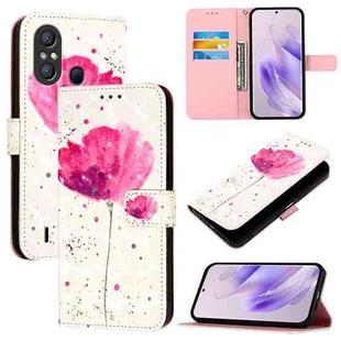 For Itel A58 / A49 3D Painting Horizontal Flip Leather Phone Case(Flower)