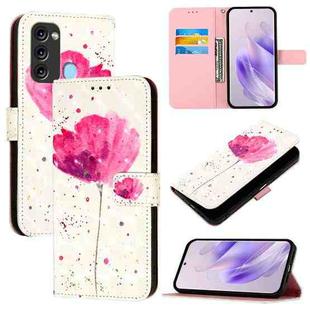 For Itel S17 / Vision 3 3D Painting Horizontal Flip Leather Phone Case(Flower)