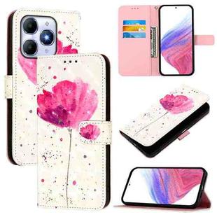 For Itel A90 4G 3D Painting Horizontal Flip Leather Phone Case(Flower)