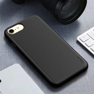 For iPhone 8 / 7 iPAKY Starry Series Shockproof Straw Material + TPU Protective Case(Black)