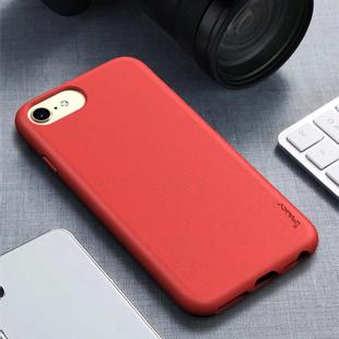 For iPhone 8 / 7 iPAKY Starry Series Shockproof Straw Material + TPU Protective Case(Red)