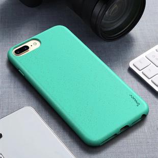For iPhone 8 Plus / 7 Plus iPAKY Starry Series Shockproof Straw Material + TPU Protective Case(Fruit Green)