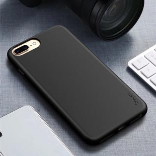 For iPhone 8 Plus / 7 Plus iPAKY Starry Series Shockproof Straw Material + TPU Protective Case(Black)