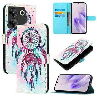 For Tecno Camon 20 Pro 5G 3D Painting Horizontal Flip Leather Phone Case(Color Drop Wind Chimes)