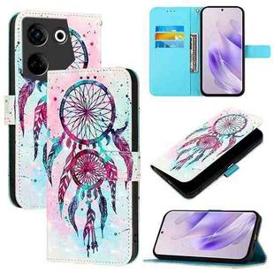 For Tecno Camon 20 / 20 Pro 4G 3D Painting Horizontal Flip Leather Phone Case(Color Drop Wind Chimes)