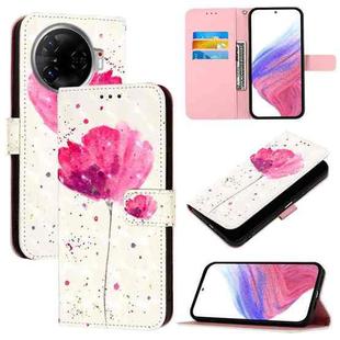 For Tecno Camon 30 Pro 3D Painting Horizontal Flip Leather Phone Case(Flower)