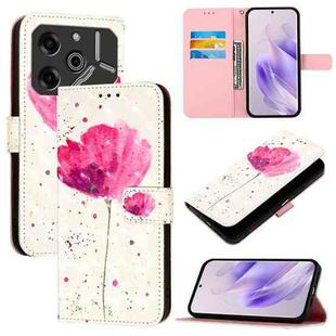 For Tecno Pova 6 5G / Pova 6 Pro 3D Painting Horizontal Flip Leather Phone Case(Flower)