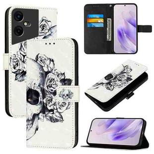 For Tecno Pova Neo 3 3D Painting Horizontal Flip Leather Phone Case(Skull)