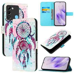 For Tecno Spark 9 3D Painting Horizontal Flip Leather Phone Case(Color Drop Wind Chimes)