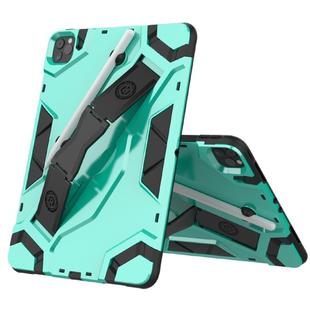 For iPad Pro 11 (2020) Escort Series TPU + PC Shockproof Protective Tablet Case with Holder(Mint Green)