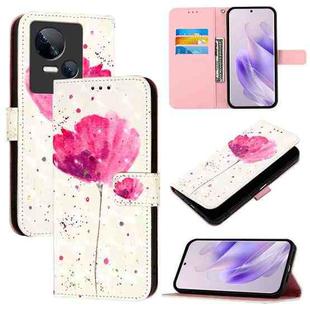 For Tecno Spark 10 5G 3D Painting Horizontal Flip Leather Phone Case(Flower)