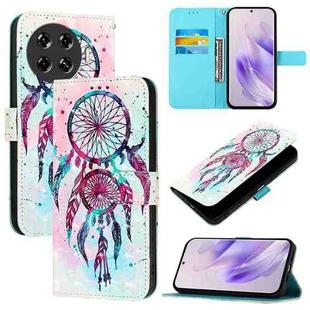 For Tecno Spark 20 Pro+ 3D Painting Horizontal Flip Leather Phone Case(Color Drop Wind Chimes)