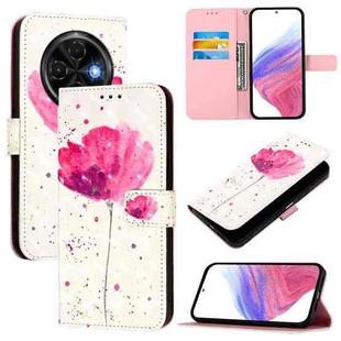 For Tecno Spark 30C 3D Painting Horizontal Flip Leather Phone Case(Flower)