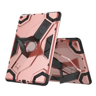 For iPad Air 2 / iPad 6 Escort Series TPU + PC Shockproof Protective Case with Holder(Rose Gold)