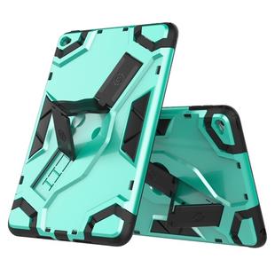 For iPad mini 4 Escort Series TPU + PC Shockproof Protective Case with Holder(Mint Green)