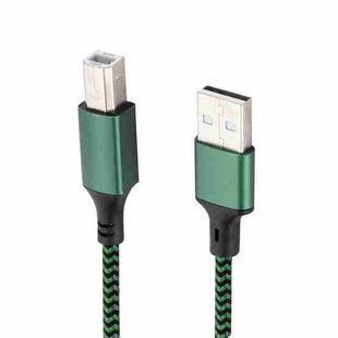 USB 2.0 to Square Port A/B Printer Adapter Cable, Length:1m(Green)