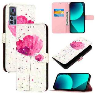 For TCL 30 4G 3D Painting Horizontal Flip Leather Phone Case(Flower)