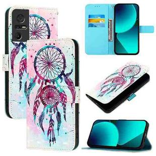 For TCL 40 SE 3D Painting Horizontal Flip Leather Phone Case(Color Drop Wind Chimes)