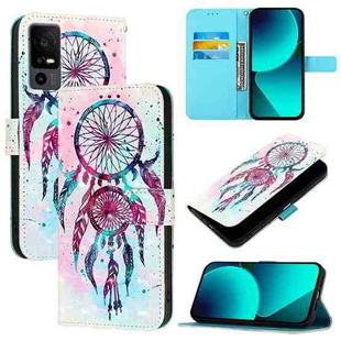 For TCL 40 R 5G 3D Painting Horizontal Flip Leather Phone Case(Color Drop Wind Chimes)