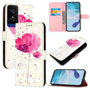 For TCL 50 5G 3D Painting Horizontal Flip Leather Phone Case(Flower)