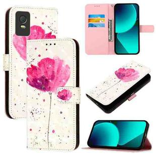 For TCL 403 3D Painting Horizontal Flip Leather Phone Case(Flower)