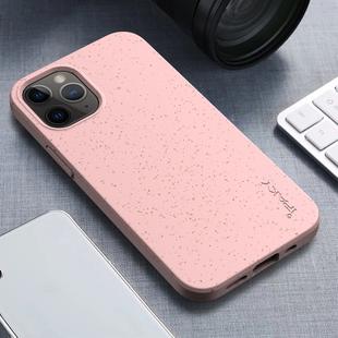 For iPhone 12 mini iPAKY Starry Series Shockproof Straw Material + TPU Protective Case(Pink)