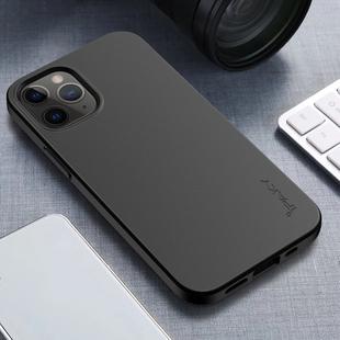 For iPhone 12 / 12 Pro iPAKY Starry Series Shockproof Straw Material + TPU Protective Case(Black)