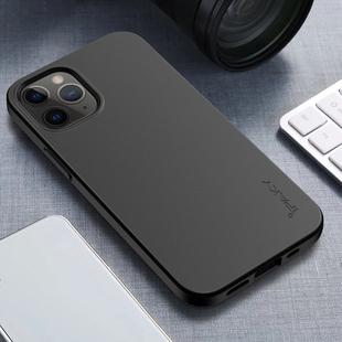 For iPhone 12 Pro Max iPAKY Starry Series Shockproof Straw Material + TPU Protective Case(Black)