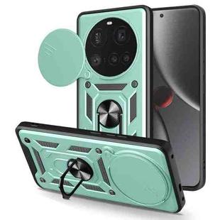 For Xiaomi 15 Ultra Sliding Camera Cover Design TPU Hybrid PC Phone Case(Mint Green)