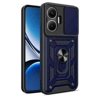 For Xiaomi Poco F7 Sliding Camera Cover Design TPU+PC Phone Case(Blue)