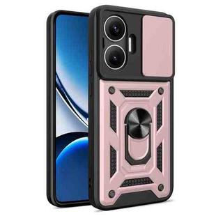 For Xiaomi Poco F7 Sliding Camera Cover Design TPU+PC Phone Case(Rose Gold)