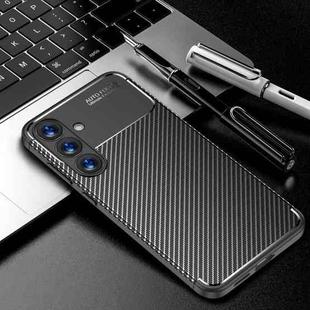 For Samsung Galaxy S25+ 5G Carbon Fiber Texture Shockproof TPU Phone Case(Black)