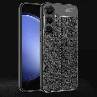 For Samsung Galaxy S24 FE 5G Litchi Texture Shockproof TPU Phone Case(Black)