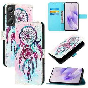 For Infinix Hot 20 4G 3D Painting Horizontal Flip Leather Phone Case(Color Drop Wind Chimes)