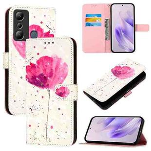 For Infinix Hot 20i 3D Painting Horizontal Flip Leather Phone Case(Flower)