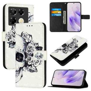 For Infinix Note 40 Pro 5G 3D Painting Horizontal Flip Leather Phone Case(Skull)