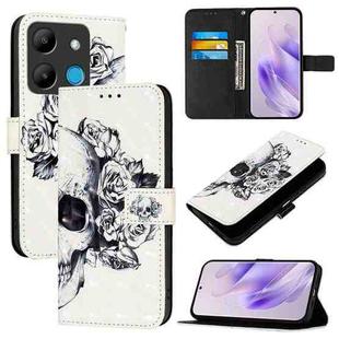 For Infinix Smart 7 HD / Smart 7 India 3D Painting Horizontal Flip Leather Phone Case(Skull)