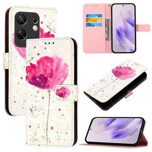 For Infinix Zero 30 4G 3D Painting Horizontal Flip Leather Phone Case(Flower)