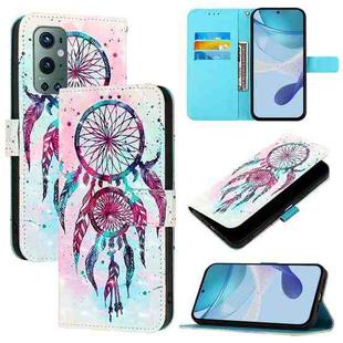For OnePlus 9 Pro 3D Painting Horizontal Flip Leather Phone Case(Color Drop Wind Chimes)