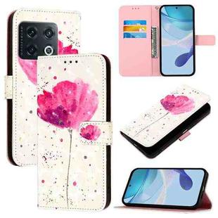 For OnePlus 10 Pro 3D Painting Horizontal Flip Leather Phone Case(Flower)