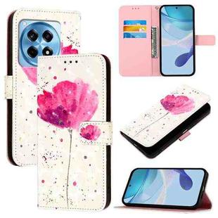 For OnePlus 12R Global 3D Painting Horizontal Flip Leather Phone Case(Flower)