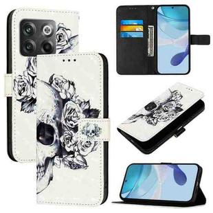 For OnePlus Ace Pro / 10T Global 3D Painting Horizontal Flip Leather Phone Case(Skull)