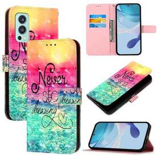 For OnePlus Nord 2 5G 3D Painting Horizontal Flip Leather Phone Case(Chasing Dreams)