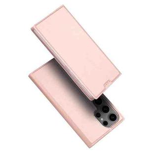 For Samsung Galaxy S25 Ultra 5G DUX DUCIS Skin Pro Series Flip Leather Phone Case(Pink)