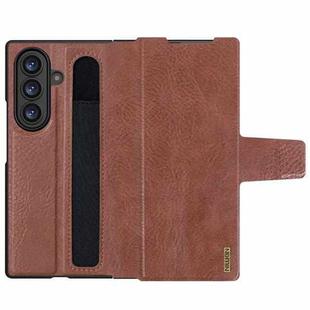 For Samsung Galaxy Z Fold7 5G NILLKIN Ogg Leather Phone Case(Brown)