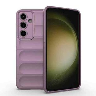 For Samsung Galaxy S24 FE 5G Magic Shield TPU + Flannel Phone Case(Purple)